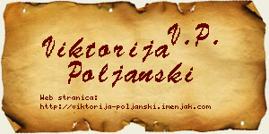 Viktorija Poljanski vizit kartica